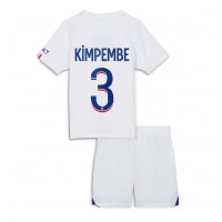 Camiseta Paris Saint-Germain Presnel Kimpembe #3 Segunda Equipación Replica 2023-24 para niños mangas cortas (+ Pantalones cortos)